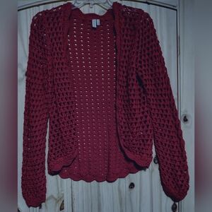 Madison Open-Knit Cardigan